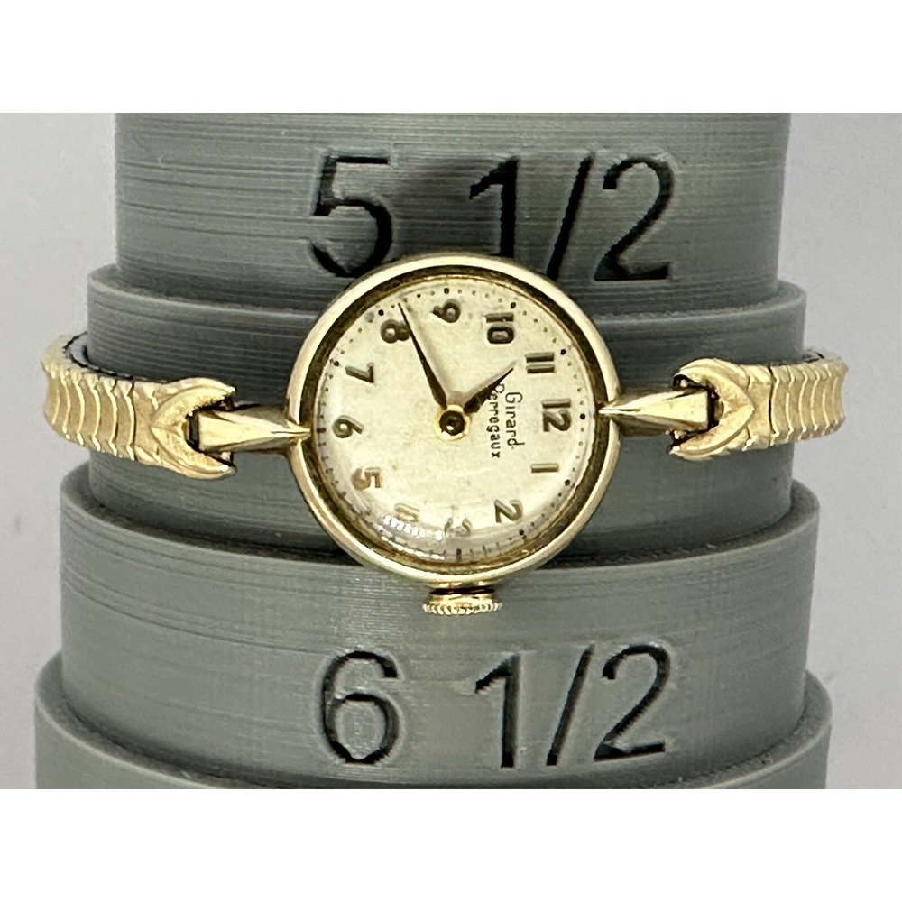 Not Running Girard Perregaux Watch Women Manual Wind Mechanical Gold Plated Z‎
